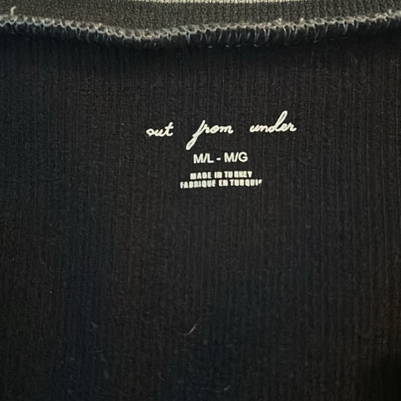 Urban Outfitters Out from Under black cropped shirt - Picture 2 of 2